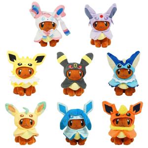 Eevee Cos Umbreon Espeon Jolteon Flareon Glaceon Vaporeon Sylveon Leafeon 봉제 장난감, 부드러운 만화 인형, 올스타 컬렉션