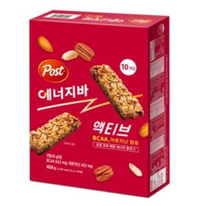 포스트 에너지바 액티브 450g (45g x 10개입) 프로틴바