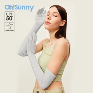 OhSunny 여름 야외 스포츠 유연한 자외선 차단 암 슬리브, UPF 50 + 햇빛 차단, 가벼운 소프트 드라이빙 사이클링 커플