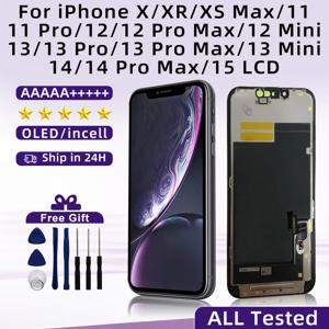 LCD 디스플레이 화면 디지타이저, 아이폰 X XR XS MAX 11 11 Pro 12Pro 12 Mini 13 14 Pro Max 15 Incell용 OLED 선택