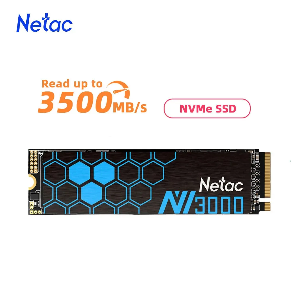 Netac PCIe 내장 솔리드 스테이트 하드 드라이브 디스크, 노트북 데스크탑용 SSD NVMe M2, 250GB, 500GB, NVMe SSD 1TB, 2TB, M.2 2280