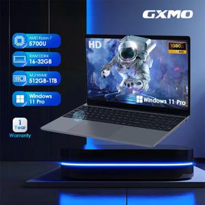 GXMO FHD IPS 노트북, AMD Ryzen7 5700u 노트북, 9000Mah 게이밍 노트북 백라이트 키보드, 1MP 웹캠, 32GB, 1TB NVME SSD, 15.6 인치