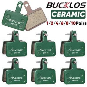 BUCKLOS 세라믹 유압 디스크 브레이크 패드, 시마노 B01S B05S 1, 2, 4, 6, 8, 10 쌍, MTB 브레이크 패드, 내마모성 디스크 브레이크 패드