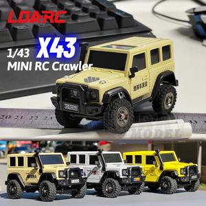 LDARC X43 1/43 미니 RC 전기 리모컨 모델, 자동차 데스크탑 크롤러 RTR 4WD, 성인 어린이 장난감