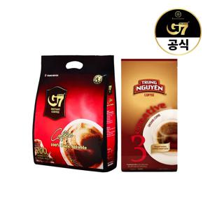 G7 베트남 커피 퓨어블랙 2g x 200개입 + 분쇄원두커피 250g 크리에이티브 3