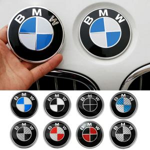 ABS 전면 후드 로고 후면 트렁크 엠블럼 배지, BMW E39 E46 E90 E30 E36 E60 G20 E87 E91 E92 1 2 3 4 5 액세서리, 74mm 82mm, 2 개