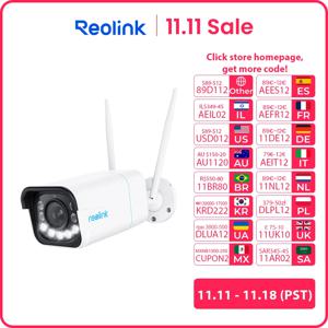 Reolink 4K 보안 카메라 스마트 감지 8MP Wi-Fi 6 기술 감시 카메라 Onvif 2.4G/5Ghz 무선 5MP 실외 IP 카메라