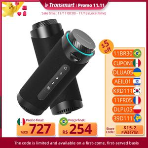 Tronsmart T7 스피커 블루투스 스피커, 360 도 서라운드 사운드, 블루투스 5.3, LED 모드, 트루 무선 스테레오 앱