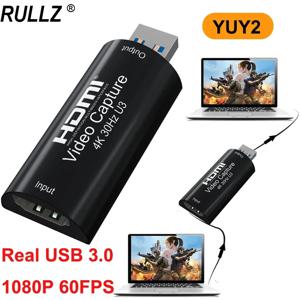 미니 4K 비디오 캡처 카드, 1080P 60fps, PS4 카메라 녹화 박스, HDMI에서 USB 3.0 PC 라이브 스트리밍 그래버 게임 레코더, MS2130