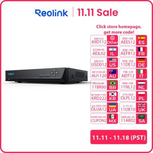 Reolink 8CH 4K 보안 카메라 시스템 8MP IP 카메라 키트(줌 16채널 24/7 안정적인 비디오 녹화 8채널 PoE NVR 포함)