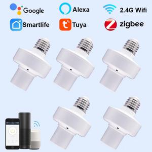 Tuya ZigBee 3.0 램프 거치대, E27, E26 전구 어댑터, 라이트 거치대, 스마트 라이프, 와이파이 타이머, 램프 베이스 컨버터, 알렉사 구글 홈