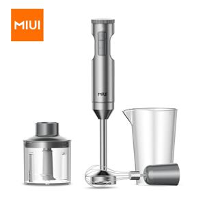 MIUI 강력한 1000W 4 인 1 핸드 침수 믹서기, 스테인리스 스틸 스틱 믹서기, 700ml 믹싱 비커, 500ml 푸드 프로세서, 거품기