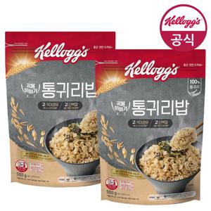 켈로그 통귀리밥 파우치 500g x 2개