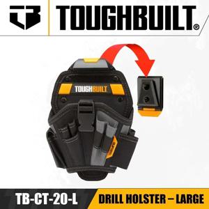 TOUGHBUILT TB-CT-20-L 드릴 홀스터, 대형 핸드 드릴, 특수 벨트 가방 장식, 휴대용 도구 가방