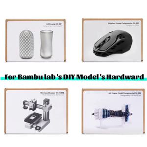 Bambu Lab 3D 인쇄 DIY 마우스 키트, 하드웨어 Bambu Lab A1 미니 무선 마우스 002 DIY 모델, Bamblab 보트 부품 키트