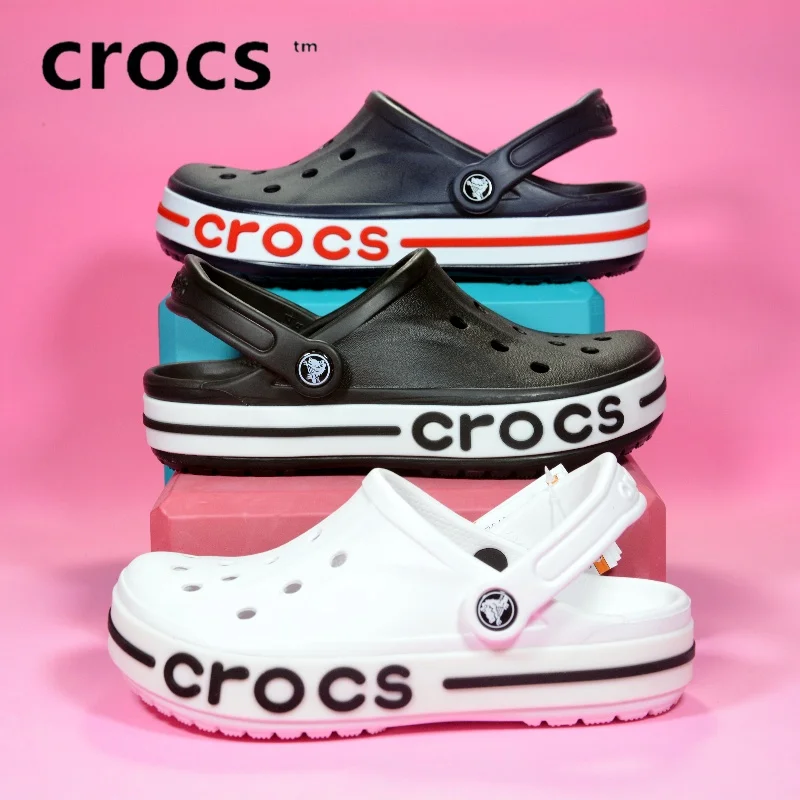 Crocs 남녀공용 클래식 나막신 슬리퍼, 남녀공용, 친수 샌들, 여름 야외 비치 슬리퍼