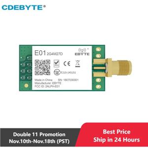 무선 모듈 CDEBYTE E01-2G4M27D nRF24L01P 27dBm nRF24L01 PA LNA 장거리 2.4GHz SPI DIP IoT 모듈