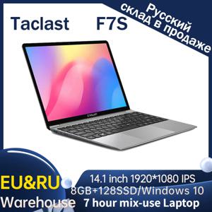 Teclast-F7S 노트북 14.1 인치 8 GB RAM 128 GB SSD 윈도우즈 10 인텔 N3350 듀얼 코어 2.4GHz 2.0MP 전면 카메라, 7 시간 믹스 사용 노트북