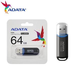 ADATA USB 2.0 플래시 디스크, C906 메모리 스틱, USB 플래시 드라이브, 화이트 블랙 미니 휴대용 펜 드라이브, 8GB, 16GB, 32GB, 64GB