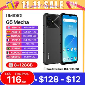 UMIDIGI G5 메카 안드로이드 13 견고한 스마트폰 Unisoc T606, IP68,IP69K, 6.6 인치 HD + 스크린, 50MP 카메라, 6000mAh, 90Hz 휴대폰, 8GB, 128GB