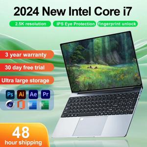 Yepo 노트북 다국어 키보드 노트북, 15.6 인치, Win 11 Pro HD 2K 화면, Core i7 10 번째 휴대용 노트북 RAM, 16G, 32G SSD, 1TB