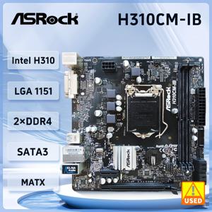 ASRock H310CM-IB 마더보드 LGA1151Intel H310 DDR4 32GB Micro ATX 지지대 9 세대 및 8 세대 코어 i5-9400F 8500 9700F i9-9900 CPU