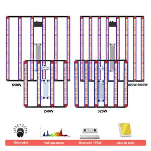 삼성 Lm301h EVO 풀 스펙트럼 LED 성장 조명, 높은 PPFD 240W, 320W, 실내 식물 성장 조명, 꽃 성장 램프, 650W, 1000W