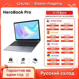 CHUWI HeroBook Pro 노트북, 14.1 인치 IPS 스크린, 8GB RAM, 256GB SSD, 인텔 셀러론 N4020, 듀얼 코어, 윈도우 11 시스템, 컴퓨터 PC