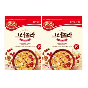 포스트 그래놀라 크랜베리 아몬드 570g x 2개