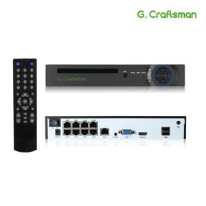 XMeye 4K 8ch POE NVR 지원 16ch 4K 네트워크 비디오 레코더 H.265 + Onvif 1 HDD 24/7 녹화 IP 카메라, Onvif P2P 시스템 ICSee