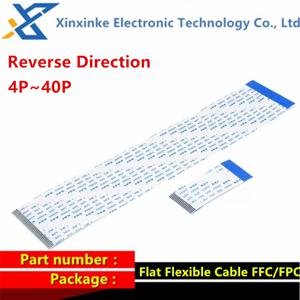 리버스 플랫 플렉시블 케이블, FFC, FPC, AWM 20624, 80C, 60V VW-1, 4, 5, 6, 8, 10, 12, 14, 16, 18, 20, 24, 0.5mm, 1.0mm, 10 개 핀, 26 핀, 30/40 핀, 5-50cm