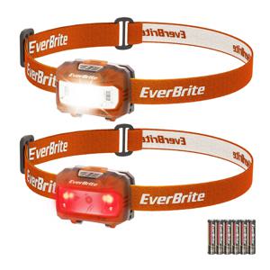 EverBrite LED 캔디 컬러 헤드램프, 5 가지 조명 모드 헤드램프, AAA 배터리 사용, 러닝 캠핑 하이킹에 적합