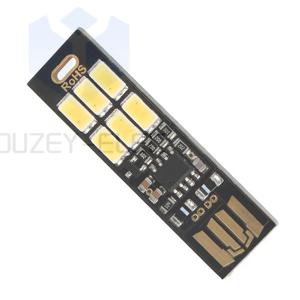 휴대용 미니 5730 USB 6LED SMD 램프 5V 터치 센서 조명 조절 가능 야간 램프 보조 배터리 컴퓨터 노트북 컴퓨터 책 읽기