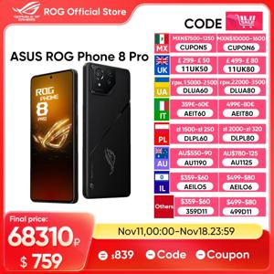 ASUS ROG 휴대폰 8 프로 5G 스마트폰, 스냅드래곤 8 Gen 3, 6.78 인치, 165HZ AMOLED 디스플레이, 게임용 휴대폰, 5500mAh 65W 충전, 50MP NFC