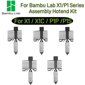 Bambu lab 오리지널 핫엔드 키트, 강화 강철 깍지, 3D 프린터 부품, X1/P1 시리즈, 0.2mm, 0.4mm, 0.6mm, 0.8mm, X1C P1P P1S