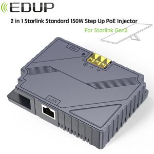 EDUP 스타링크 V3 PoE 인젝터, 스타링크 3 세대 디시용, 150W 서지 및 ESD 보호, 자동차 안전 DC 컨버터, 2 in 1