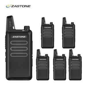 Zastone X6 미니 워키토키 UHF 양방향 라디오, 휴대용 Tenuto, Mano Communicador, 정품 햄 라디오, FM 경박함, 6PCs