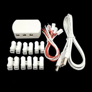 5V USB AC DC 어댑터 전원 공급 장치, 6/12 포트 출력, 철도 레이아웃, 철도 레이아웃, 기차 레이아웃, 가로등 레이아웃 디오라마