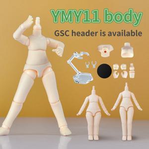 YmY Ob11 인형 바디, Gsc 헤드 1/12 bjd Obitsu 11 Represies 관절 손 장난감 액세서리 교체 가능