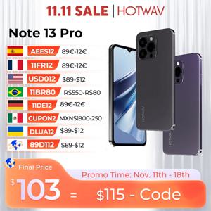 HOTWAV Note 13 Pro 4G Android 13 6.6 ''HD + 90Hz 재생 빈도, 16GB(8 + 8)+ 256GB, 50MP 카메라, 5160mAh 대용량 배터리, 신규