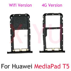 Huawei MediaPad T5 AGS2-L09 W09 용 SIM 카드 슬롯 트레이 거치대 SIM 카드 리더 소켓, 10.1 인치