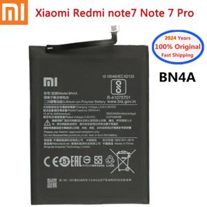 샤오미 레드미 100% 정품 배터리, 2024 년 4000mAh BN4A, 노트 7 프로, 노트 7, M1901F7C, 휴대폰 배터리 재고, 빠른 배송