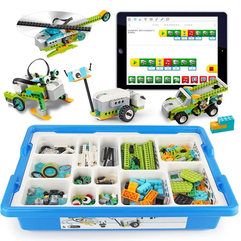 Wedo 2.0 프로그램 브릭 스팀 스템 로봇 장난감, 교육 조립 빌딩 블록 놀이 세트, 과학 및 공학, EV3