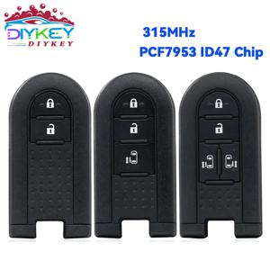 DIYKEY OEM 315MHz ID47 칩, 도요타 다이하츠 테리오스 LA600S 파소 탄토 맞춤형 넓은 자동 스마트 원격 키, 2 개, 3/4 버튼