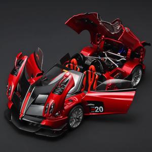 1:18 Pagani Huayra BC 블루 프랑스 캔디 블루, 탄소 악센트 포함, Autoart 111 1/18 모델 자동차