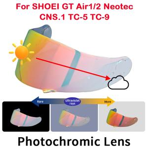 SHOEI GT Air 1 2 용 광변색 바이저, Neotec CNS-1 TC-5 TC-9 헬멧 쉴드, UV 컷 카스코 모토 페이스 쉴드