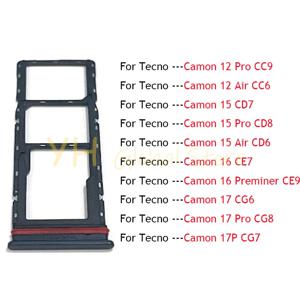 거치대 심 카드 슬롯 트레이, Tecno Camon 12 15 16 17 17P Pro Air Preminer CC9, CC6, CD6, CD7, CD8, CE7, CE9, CG6, CG7, CG8