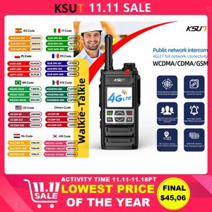 KSUN SIM 카드 POC 라디오 장거리 젤로 휴대폰, 4G LTE 200, 500 km, 1000 3000 마일 워키토키, ZL35