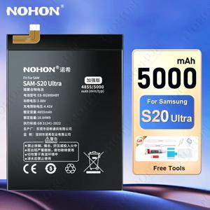 NOHON EB-BG988ABY 휴대폰 배터리, 삼성 갤럭시 S20 Ulta S21 FE 노트 20 10 플러스 노트 10 + S21 + S20 + 교체 배터리