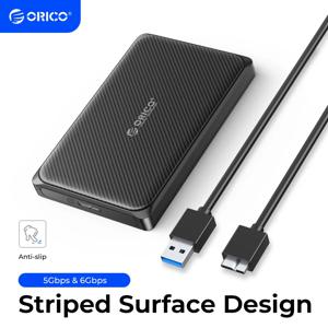 ORICO Mrico-B 2.5 인치 하드 드라이브 케이스 SATA-USB3.0 5Gbps 및 6Gbps 외부 HDD 인클로저 PC 컴퓨터 PS5